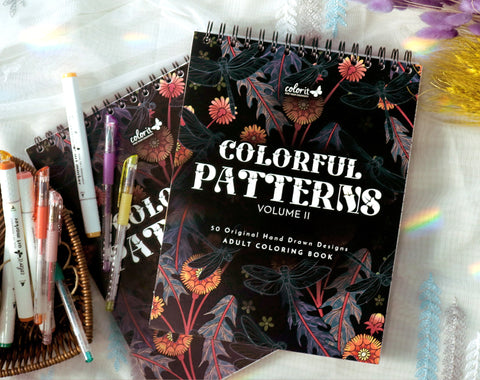 ColorIt Colorful Patterns, Volume II Adult Coloring Book Hardback Covers